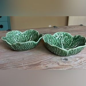 Set of two Crate & Barrel salad bowls